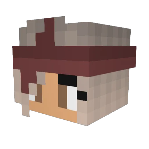Stephanie59474 Minecraft avatar head, 3D render