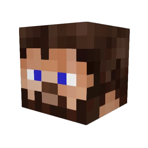 Stephanose Minecraft avatar head, 3D render