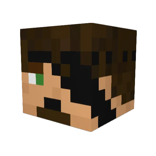 StephenBeven Minecraft avatar head, 3D render