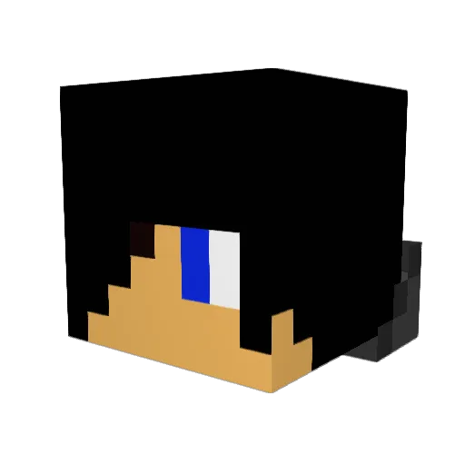 StephenJD Minecraft avatar head, 3D render