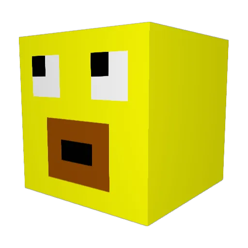 StephenMai Minecraft avatar head, 3D render
