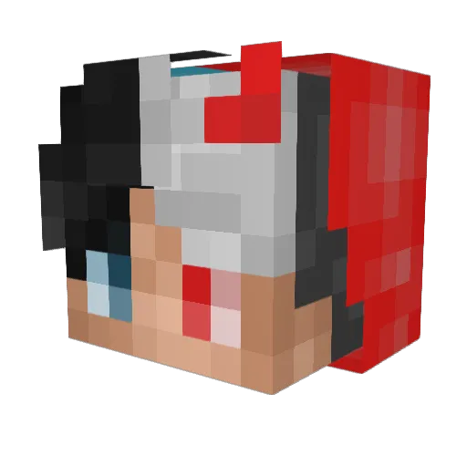Stephen_kao Minecraft avatar head, 3D render