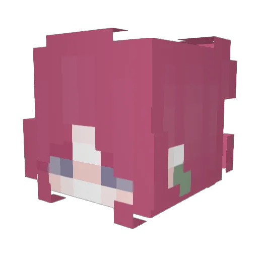 Stephh Minecraft avatar head, 3D render