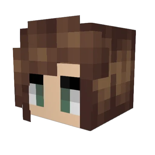 Stephiene00 Minecraft avatar head, 3D render