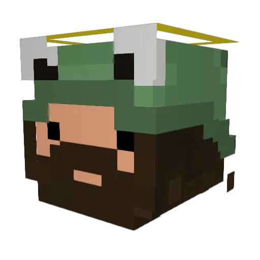 Stephmax15 Minecraft avatar head, 3D render