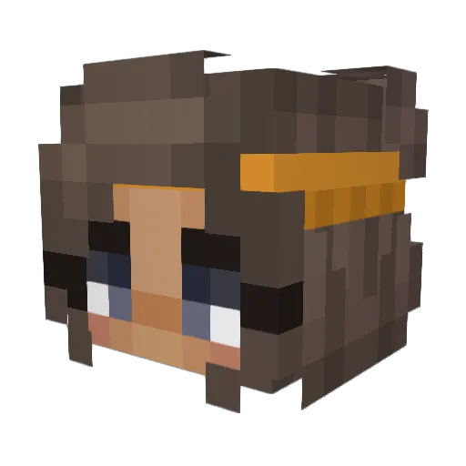 Stephpotter02 Minecraft avatar head, 3D render