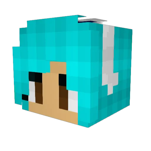 Stephy2424 Minecraft avatar head, 3D render