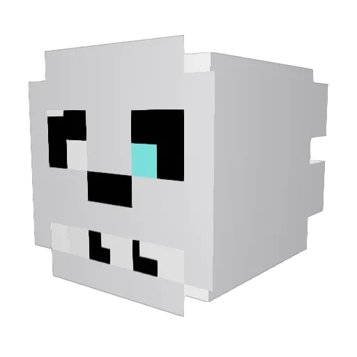 Stephy254 Minecraft avatar head, 3D render