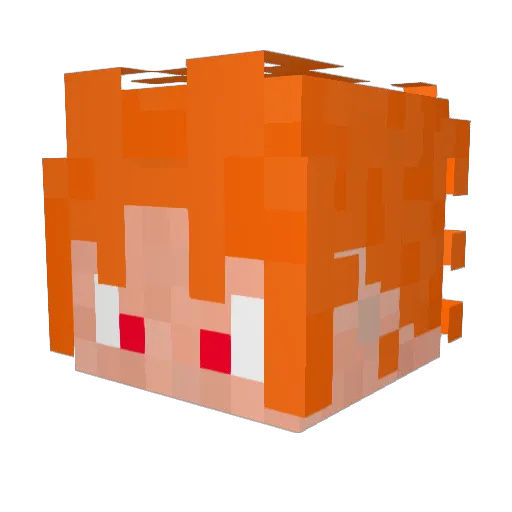 Steppenwolf04 Minecraft avatar head, 3D render
