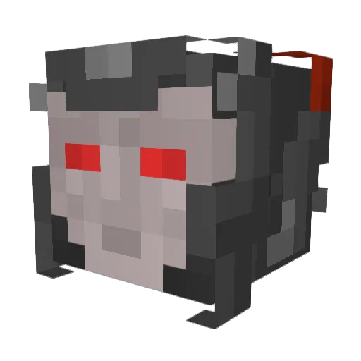 Steppenwolf Minecraft avatar head, 3D render