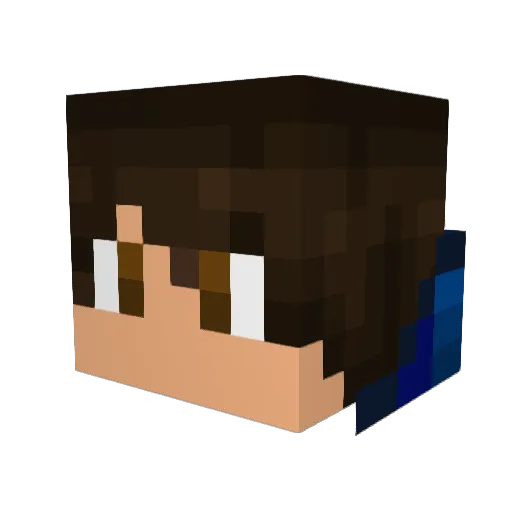 Stepperstep Minecraft avatar head, 3D render