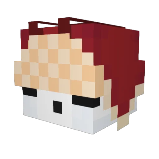 Steppezelf Minecraft avatar head, 3D render