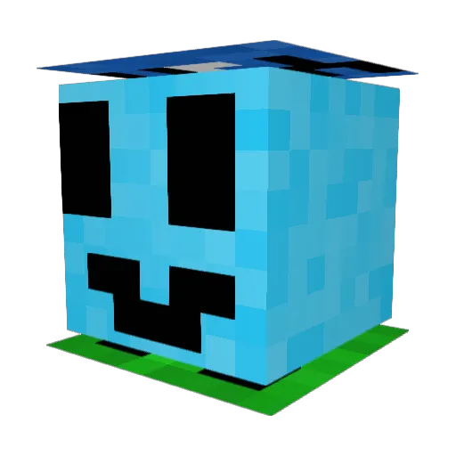Steppo_ Minecraft avatar head, 3D render