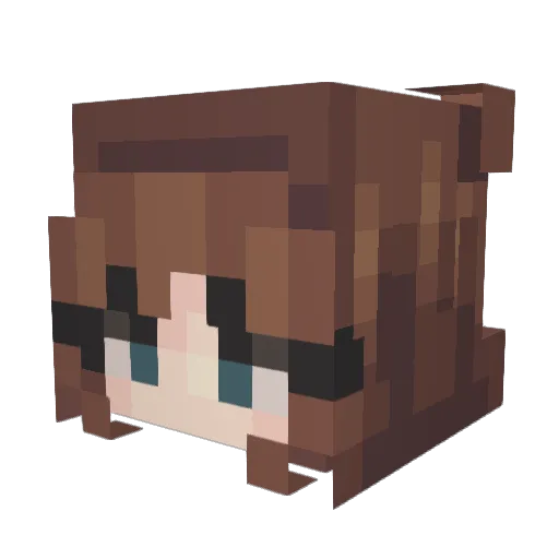 Steps2021 Minecraft avatar head, 3D render