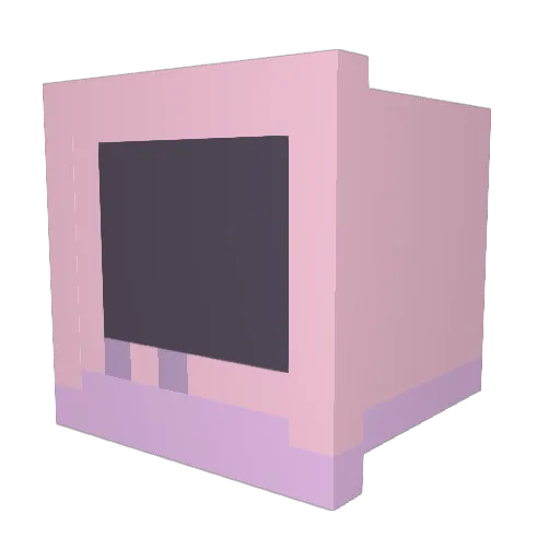Stepsuster Minecraft avatar head, 3D render