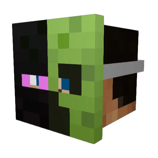 Stepyyy Minecraft avatar head, 3D render