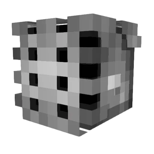 Sterallka Minecraft avatar head, 3D render