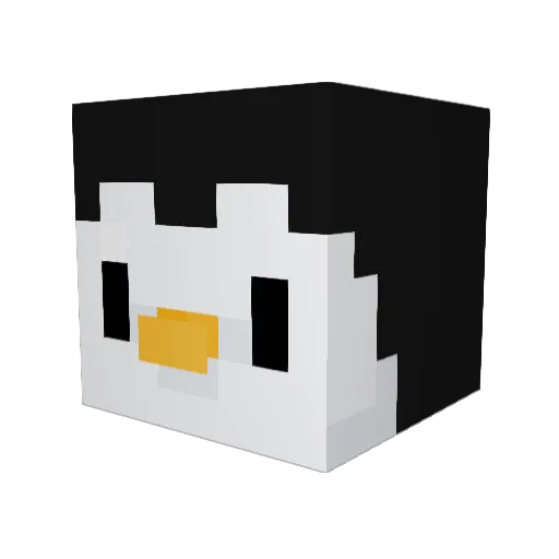 Steranos Minecraft avatar head, 3D render