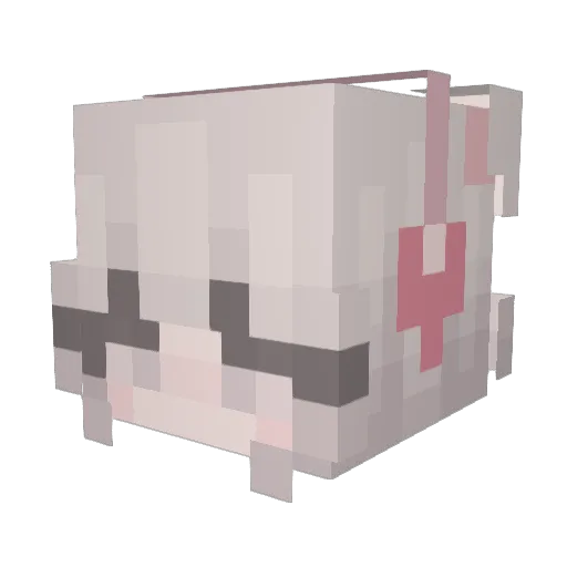 Stercia_ Minecraft avatar head, 3D render