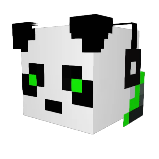 StereoElectro Minecraft avatar head, 3D render