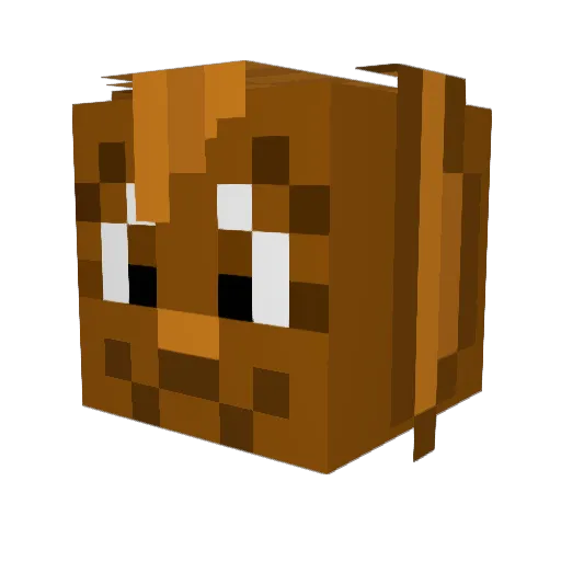 StereoPegasus Minecraft avatar head, 3D render