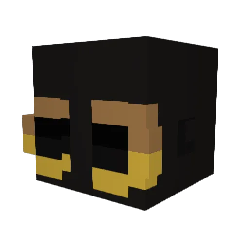 StereotypicalYT Minecraft avatar head, 3D render