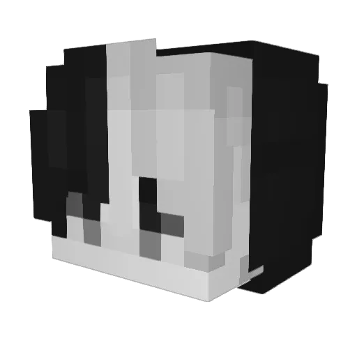 Steria01 Minecraft avatar head, 3D render