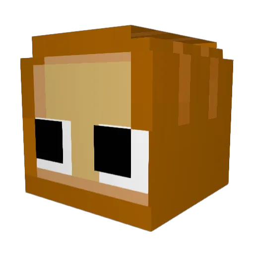 Sterical Minecraft avatar head, 3D render