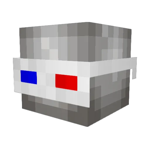 Sterioblaster Minecraft avatar head, 3D render