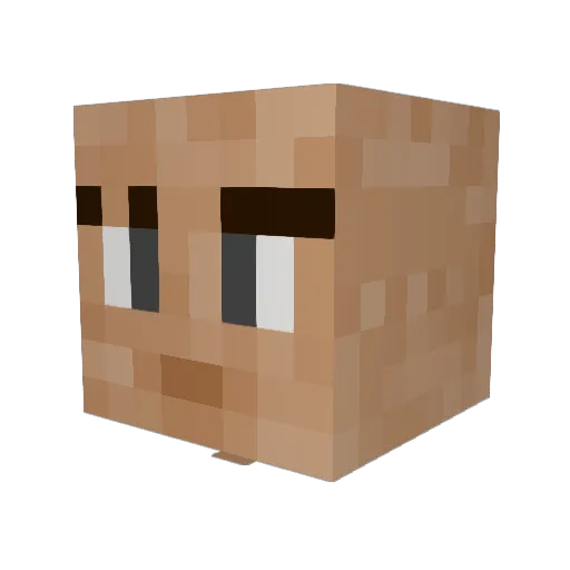 Sterioo Minecraft avatar head, 3D render