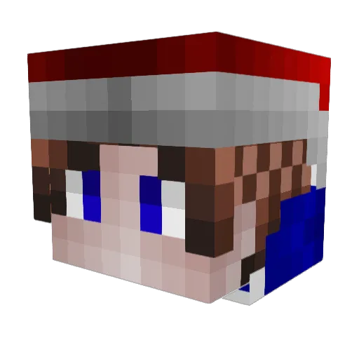 SterkPlay Minecraft avatar head, 3D render