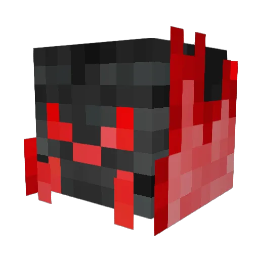 Sterke Minecraft avatar head, 3D render