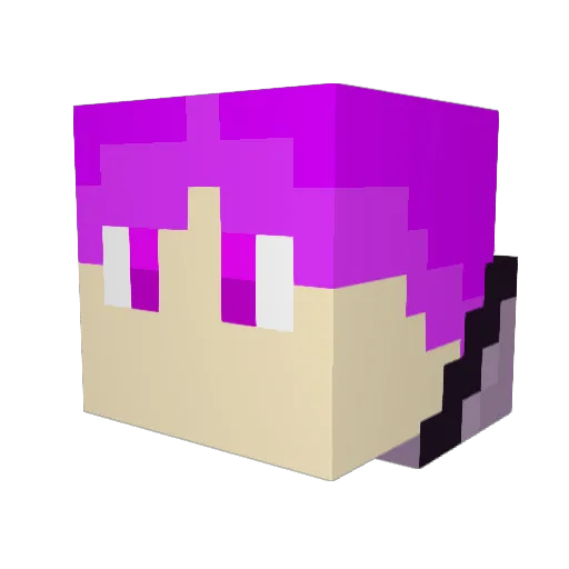 SterlightM Minecraft avatar head, 3D render