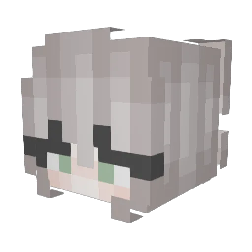 SterlingLux Minecraft avatar head, 3D render