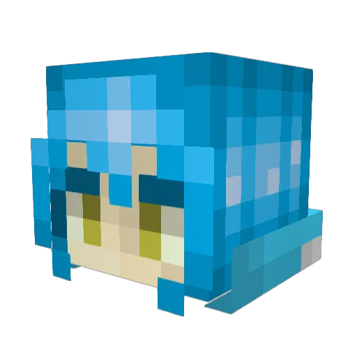 SterlingVR Minecraft avatar head, 3D render
