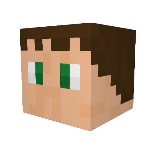 Stern_Grip Minecraft avatar head, 3D render