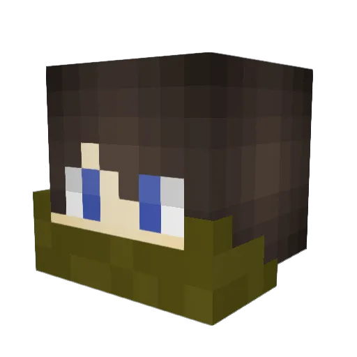 Sternfaust Minecraft avatar head, 3D render