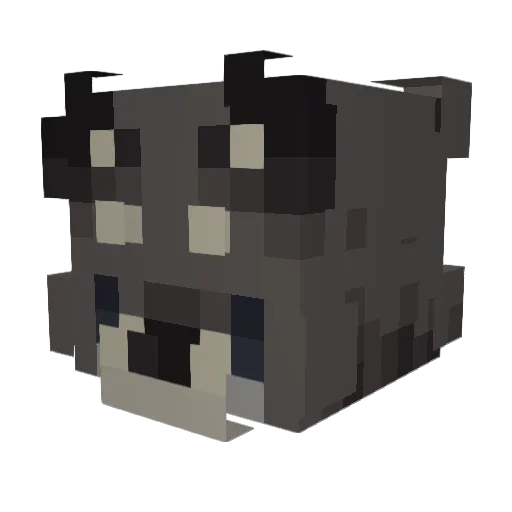 Stev357 Minecraft avatar head, 3D render
