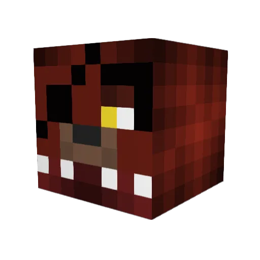 Steve45600 Minecraft avatar head, 3D render