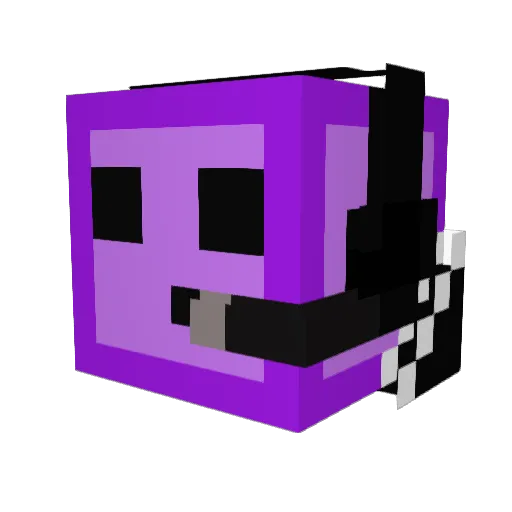 Steve69Combo Minecraft avatar head, 3D render