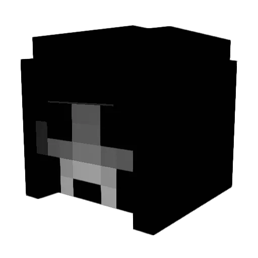 SteveDarkGhost Minecraft avatar head, 3D render