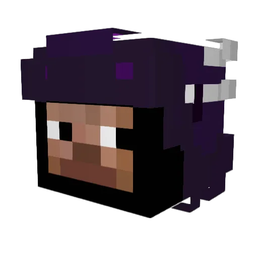 SteveDitko Minecraft avatar head, 3D render
