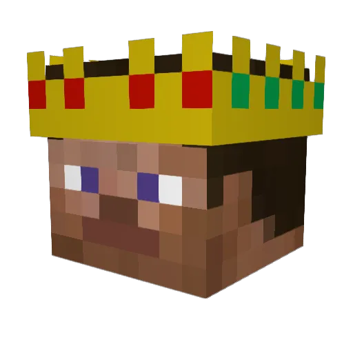 SteveDoMinecraft Minecraft avatar head, 3D render