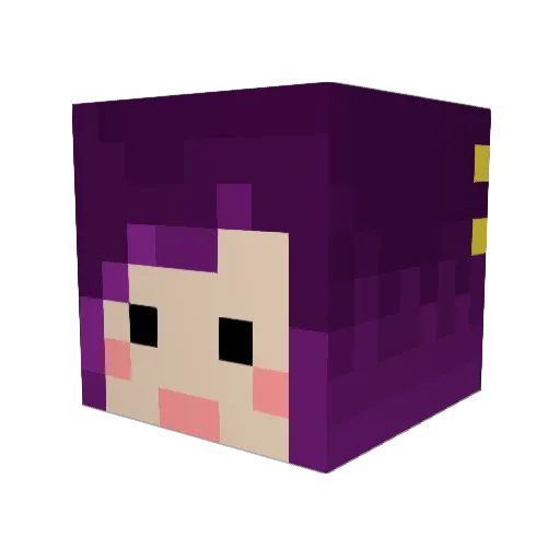 SteveGoldMiner Minecraft avatar head, 3D render
