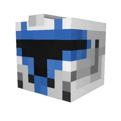 SteveKaito Minecraft avatar head, 3D render