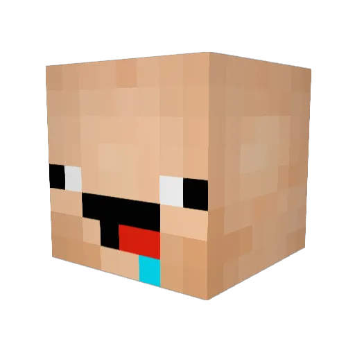 SteveMathieson Minecraft avatar head, 3D render