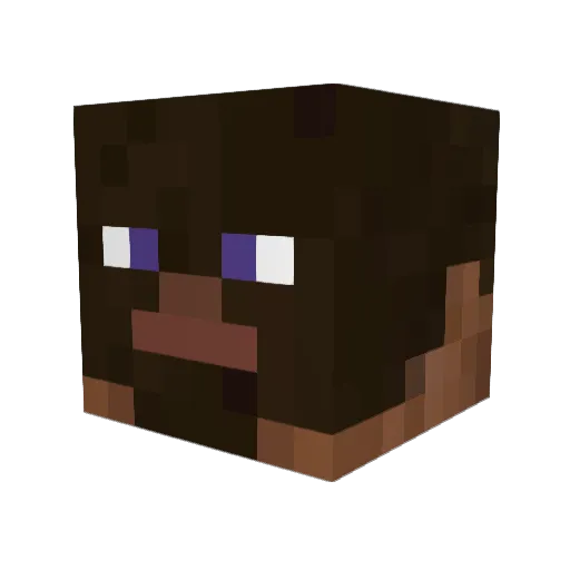 SteveMitDrip Minecraft avatar head, 3D render