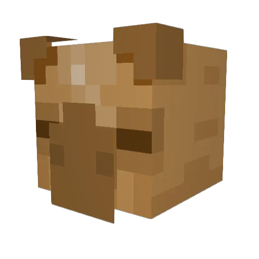 SteveNeverDie Minecraft avatar head, 3D render