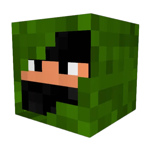 SteveRoss Minecraft avatar head, 3D render