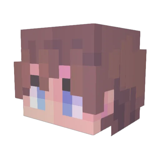 SteveTheBard Minecraft avatar head, 3D render